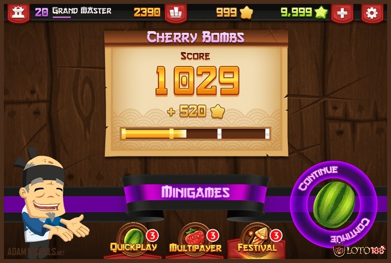 Fruit Ninja là game giải trí đơn giản nhưng cực kỳ gây nghiện