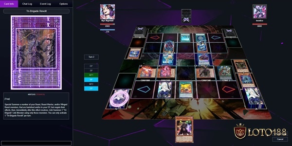 Yu-Gi-Oh! Dueling Nexus cho phép chơi online và offline