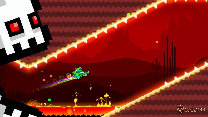 Tùy chỉnh icon trong Geometry Dash SubZero giúp dễ quan sát nhân vật giữa nền game băng giá