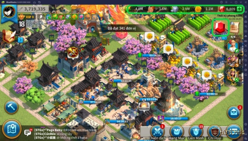 Game có hệ thống công trình đa dạng với nhiều tính năng khác nhau tạo nên nền tảng cơ bản cho đế chế của bạn