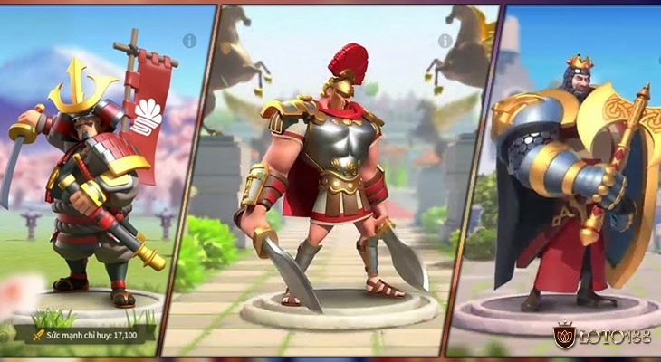Game Rise of Kingdoms có đồ họa sắc nét và sinh động đã để lại ấn tượng mạnh mẽ với người chơi