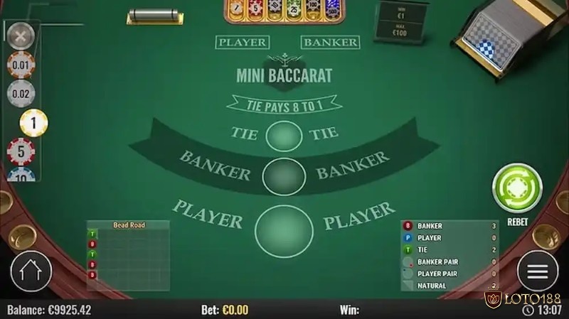 Thuật ngữ diễn tả những chiến thuật chơi trong baccarat