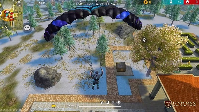Chọn điểm hạ cánh chiến lược để dễ loot và chiếm lợi thế sớm