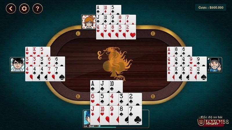 Game bài mậu binh là trò chơi xếp 13 lá bài vào 3 chi và so sánh độ lớn theo từng chi