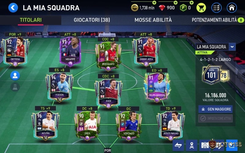 Game đá bóng hay giúp bạn nắm bắt nhanh thông tin cầu thủ và câu lạc bộ yêu thích qua từng mùa giải
