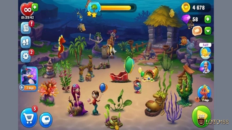Fishdom – giải đố xếp hình, tạo thủy cung rực rỡ