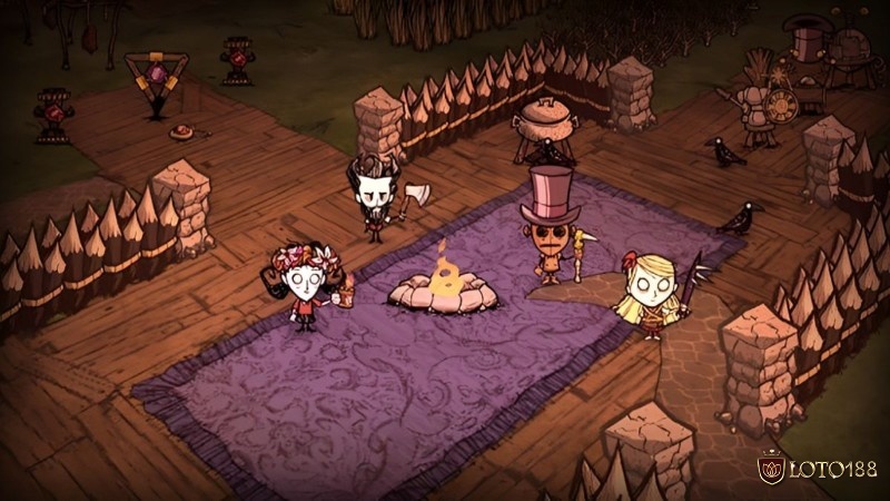 Don't Starve – game sinh tồn Gothic với lối chơi khám phá tài nguyên đặc sắc.