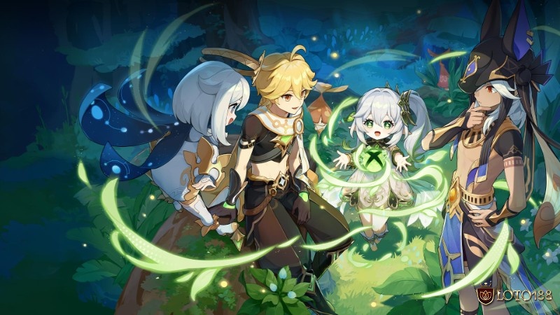 Nhập vai Nhà Lữ Hành khám phá thế giới Teyvat rộng lớn với đồ họa anime tuyệt đẹp và cốt truyện phong phú