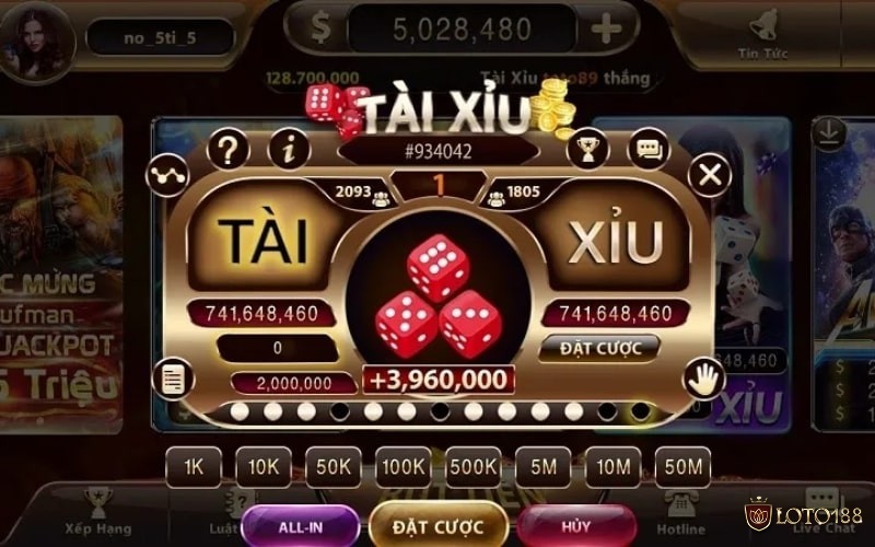 Kết quả Tài Xỉu luân phiên đều đặn trong cầu 1-1