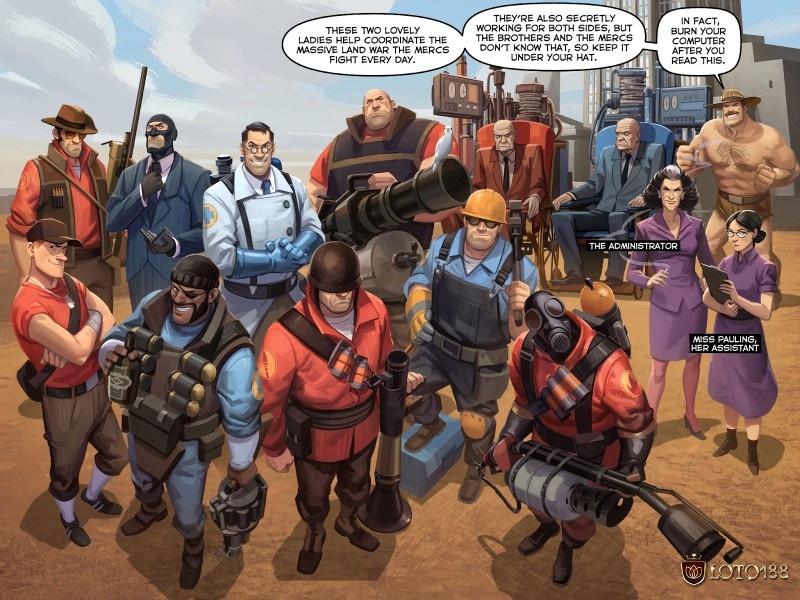 Team Fortress 2 là biểu tượng của dòng game bắn súng đồng đội, nổi bật với đồ họa hoạt hình và nhịp chơi nhanh