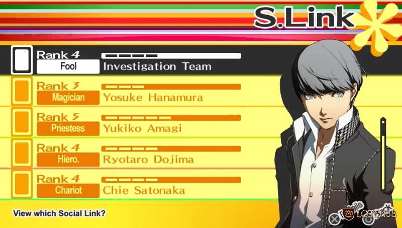 Thiết kế Social Link cho thấy vai trò của các mối quan hệ trong việc phát triển sức mạnh Persona.