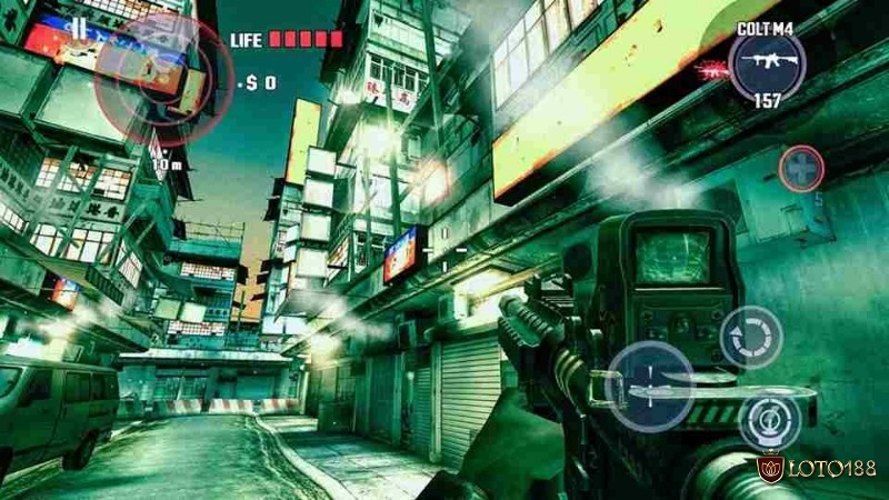 Trận chiến sinh tồn chống zombie trong Dead Trigger 2 với đồ họa 3D sắc nét và kho vũ khí đa dạng.
