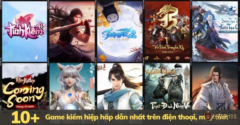 Top game nhập vai kiếm hiệp vẫn là lựa chọn quen thuộc khi muốn tìm cảm giác hành hiệp trượng nghĩa trong thế giới ảo